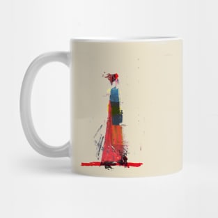 Lady in Red Kimono Mug